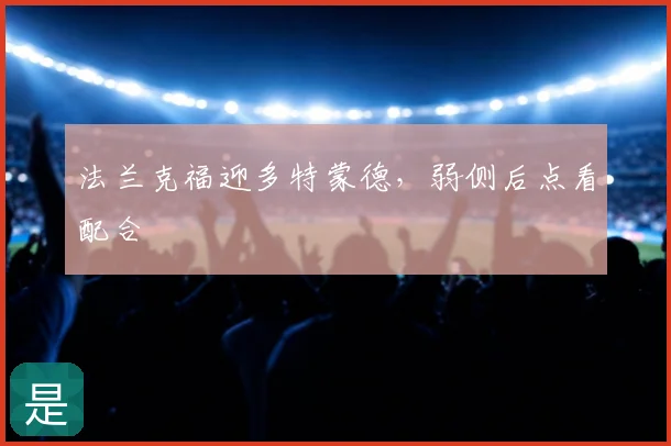 法兰克福迎多特蒙德，弱侧后点看配合